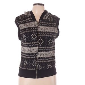 Fiofio USA Women's Hooded Zip Up Vest